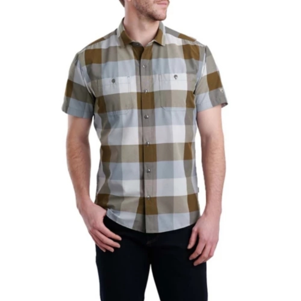 KUHL STYK Shirt UPF 30+ Short Sleeve Shirt In Rolling Hills NWOT